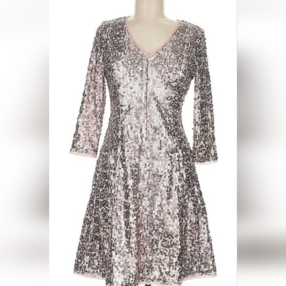 Eliza j dress wedding quest dress formal midi 3/4 sleeve mad men dress - Picture 2 of 11